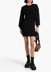 GANNI - Stretch-knit mini dress - Black - XXS