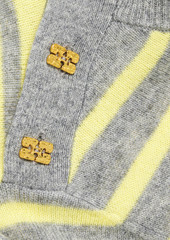 GANNI - Striped wool and cashmere-blend sweater - Yellow - XS