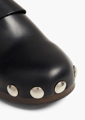 GANNI - Studded leather clogs - Black - EU 36