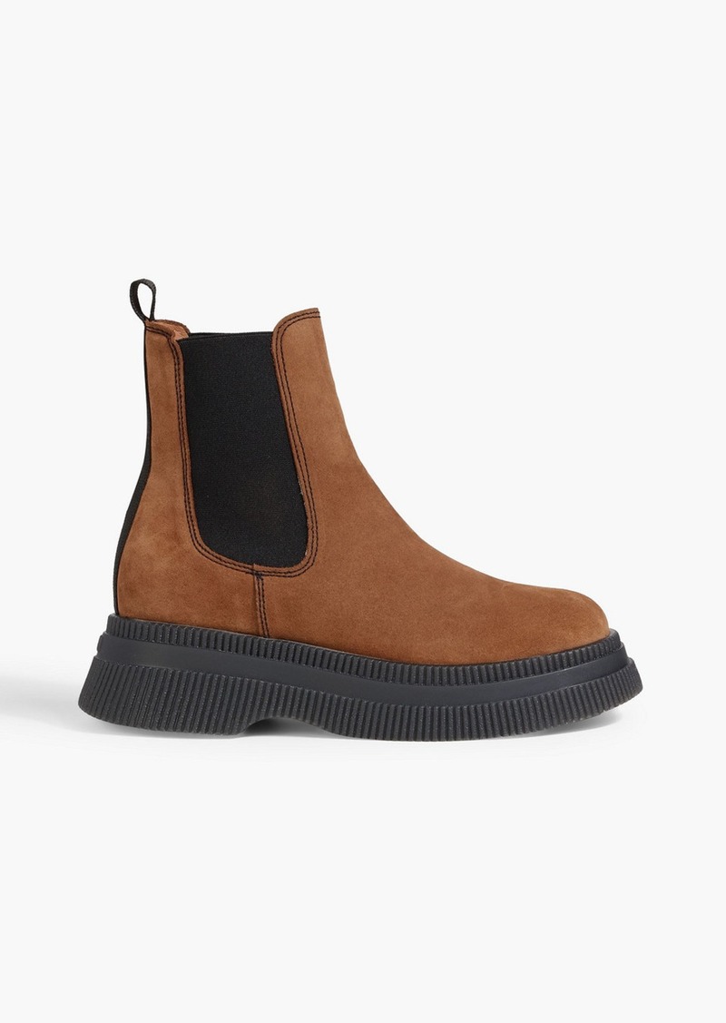 GANNI - Suede Chelsea boots - Brown - EU 36