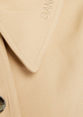 GANNI - Embroidered twill jacket - Neutral - DE 42