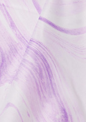 GANNI - Twisted printed low-rise bikini briefs - Purple - DE 34