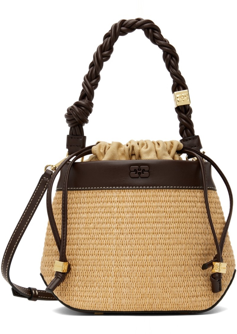 GANNI Beige Bou Bucket Bag