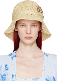 GANNI Beige Summer Bucket Hat