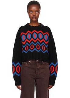 GANNI Black Chunky Sweater