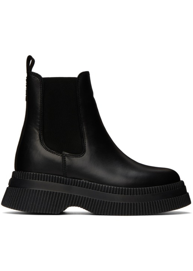 GANNI Black Creepers Chelsea Boots