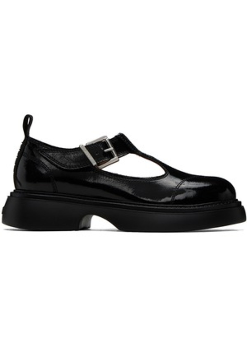 GANNI Black Everyday Buckle Mary Jane Loafers