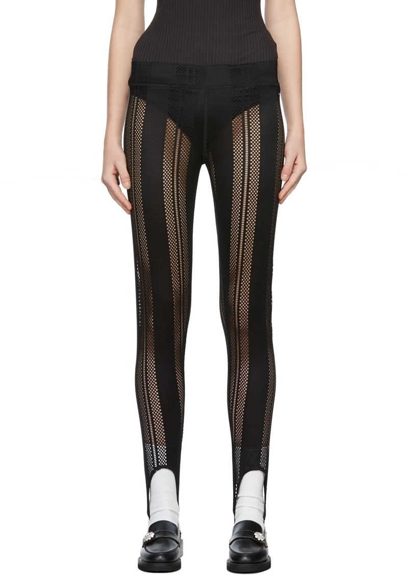 GANNI Black Mesh Intimates Leggings