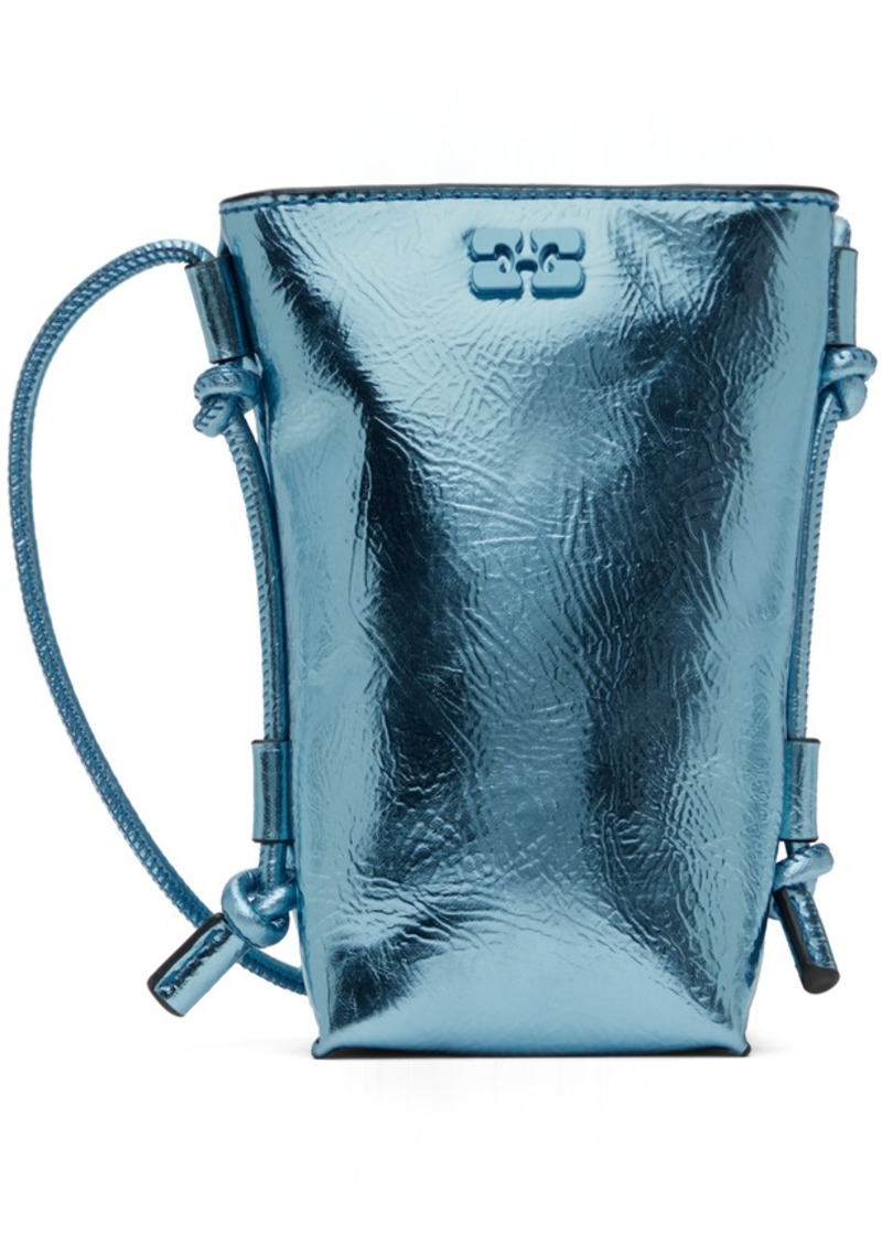 GANNI Blue Bou Crossbody Bag