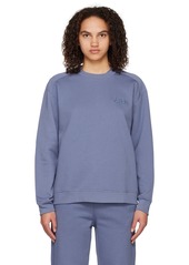 GANNI Blue Drop Shoulder Sweatshirt