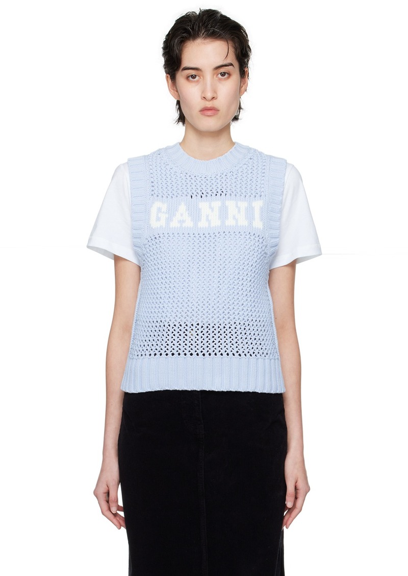 GANNI Blue Rope Vest