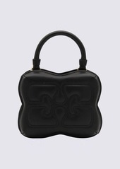 GANNI BLACK LEATHER SMALL BUTTERFLY CROSSBODY BAG