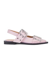 Ganni Buckle Ballerina Flat