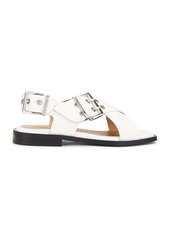 Ganni Buckle Cross Strap Sandal