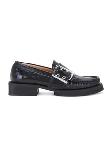 Ganni Buckle Loafer Naplack