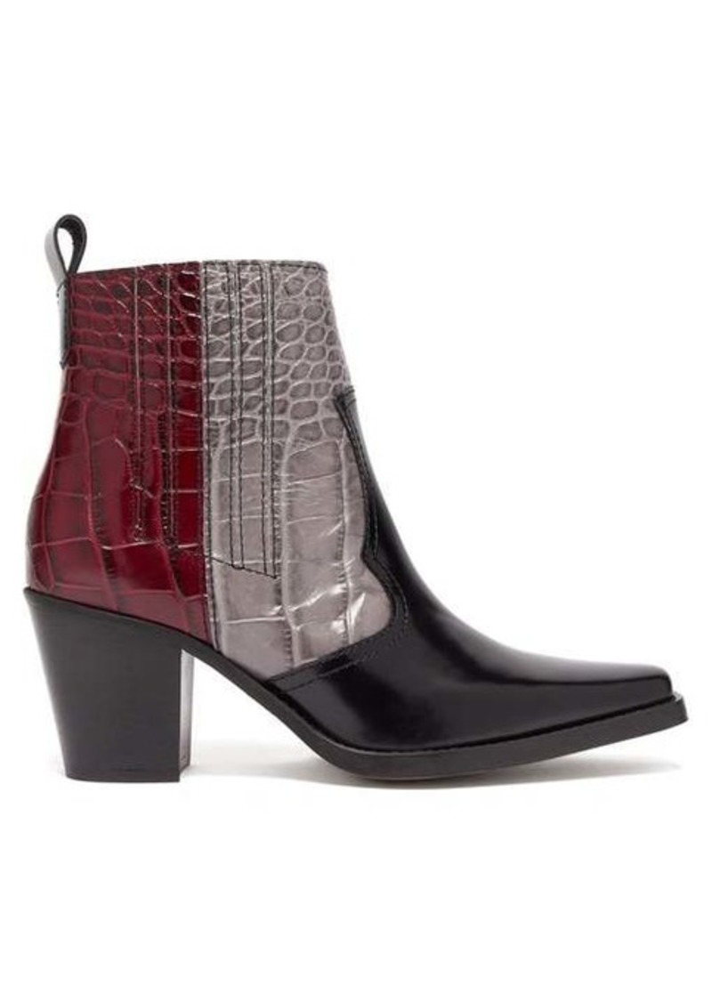 brooklyn crocodile effect boots