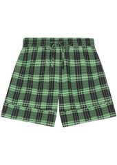 GANNI CHECK SHORTS CLOTHING