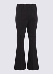 GANNI DARK BLUE AND RED VISCOSE BLEND TROUSERS