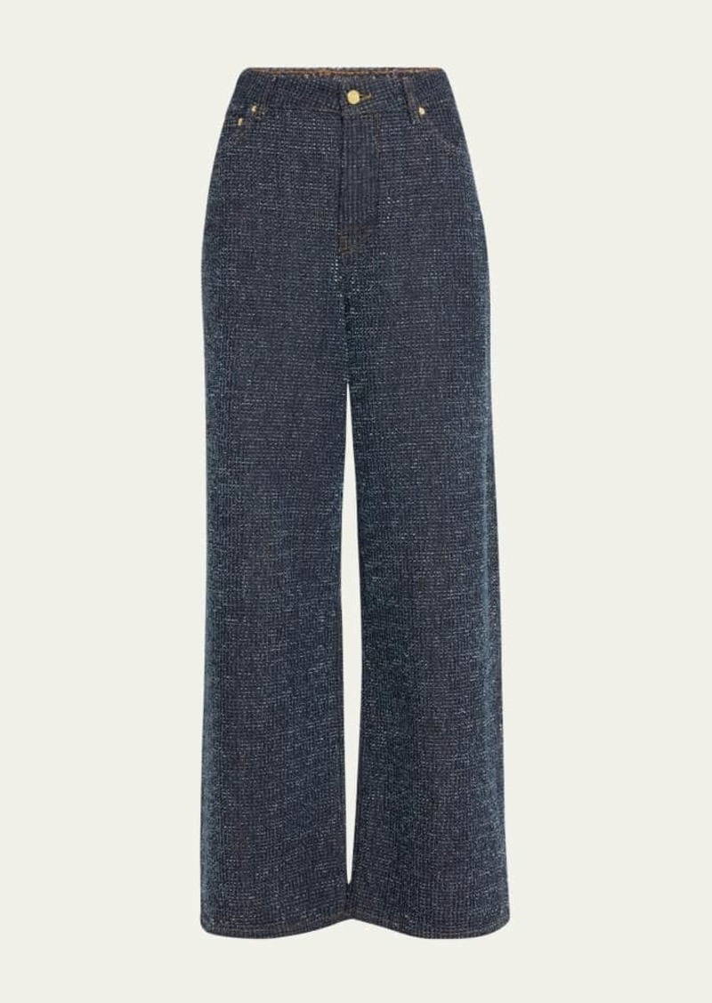 Ganni Denim Wide Jeans