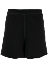 GANNI Drawstring organic cotton shorts