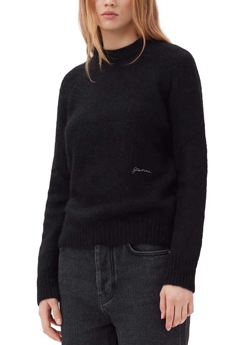 Ganni Egret Crewneck Sweater