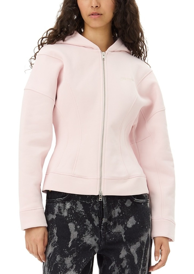 Ganni Fleece Zip Hoodie