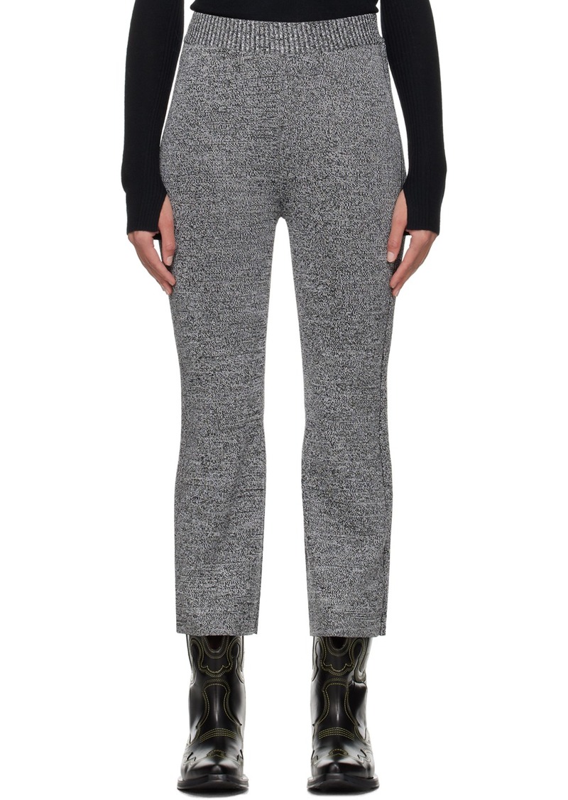 GANNI Gray Cropped Trousers