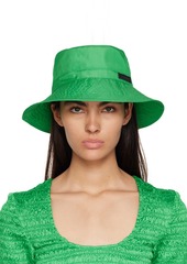 GANNI Green Logo Bucket Hat