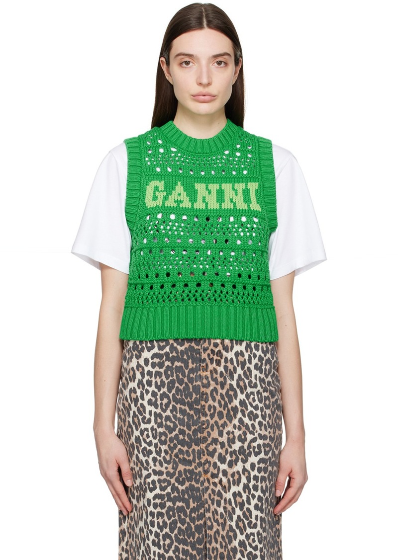 GANNI Green Rope Vest