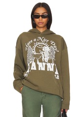 Ganni Isoli Animals Oversized Hoodie