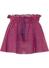 GANNI Light Broderie Skirt