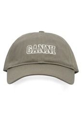 GANNI LOGO BASEBALL CAP