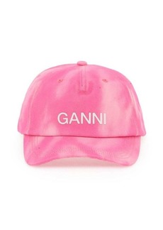 Ganni logoed baseball cap