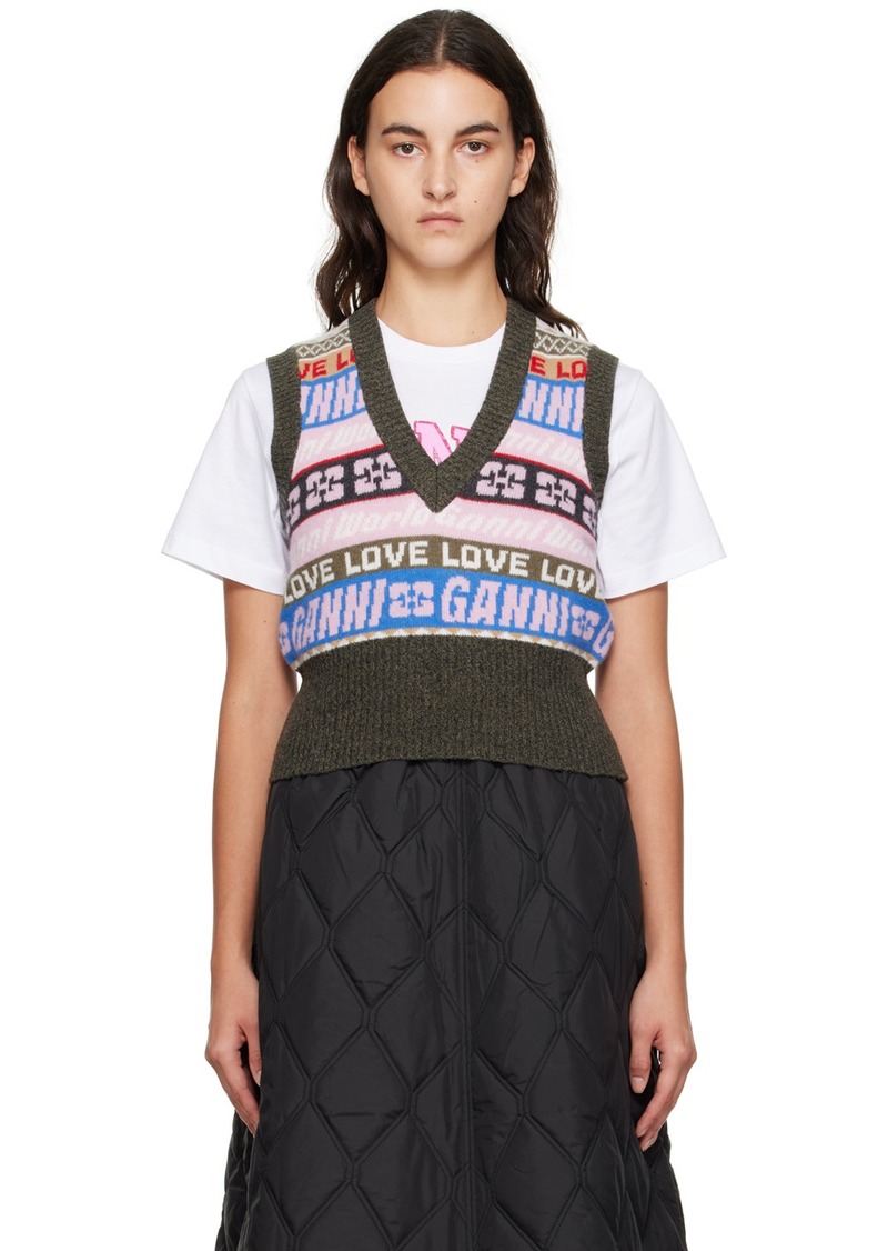 GANNI Multicolor Graphic Vest