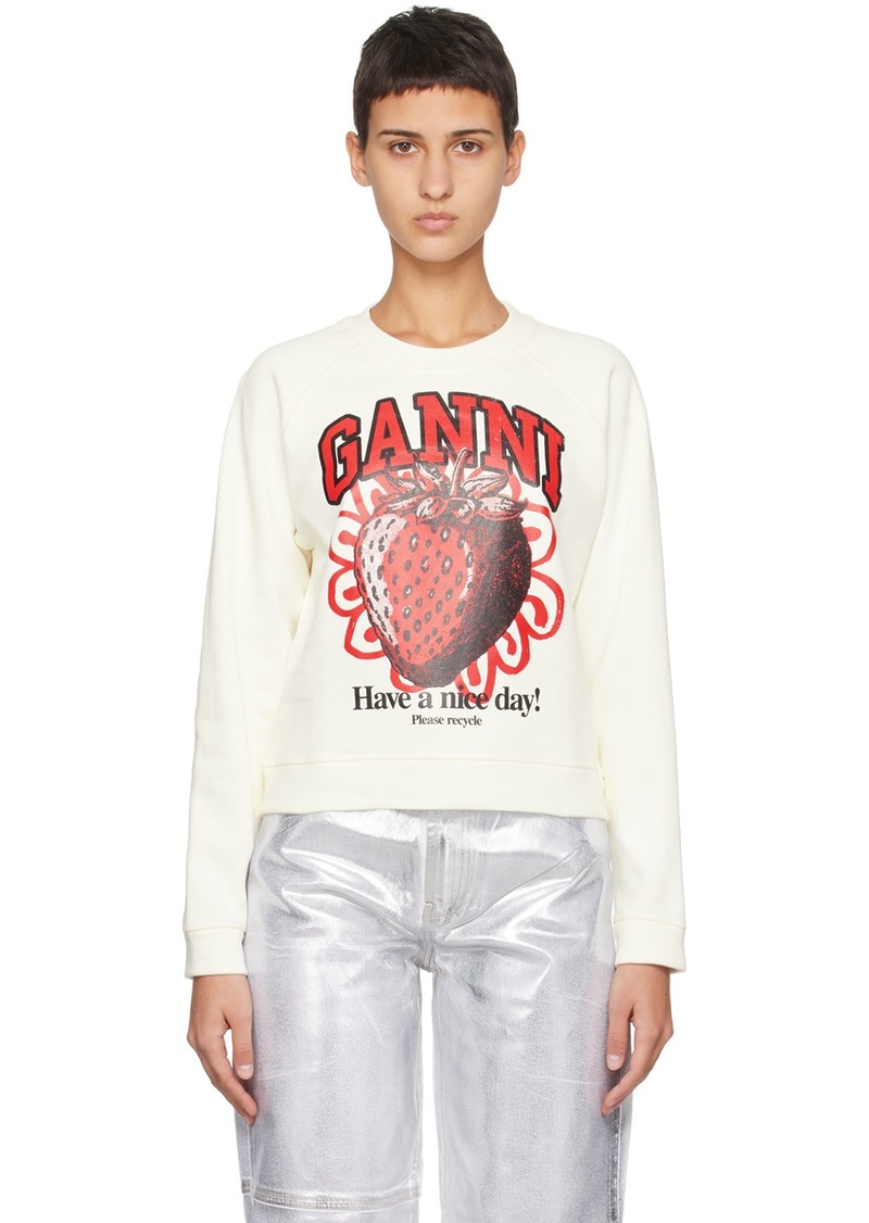 GANNI Off-White Isoli Sweatshirt