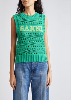 Ganni Open Stitch Sweater Vest