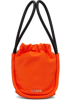GANNI Orange Mini Knot Bag