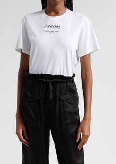 Ganni Organic Cotton Logo T-Shirt