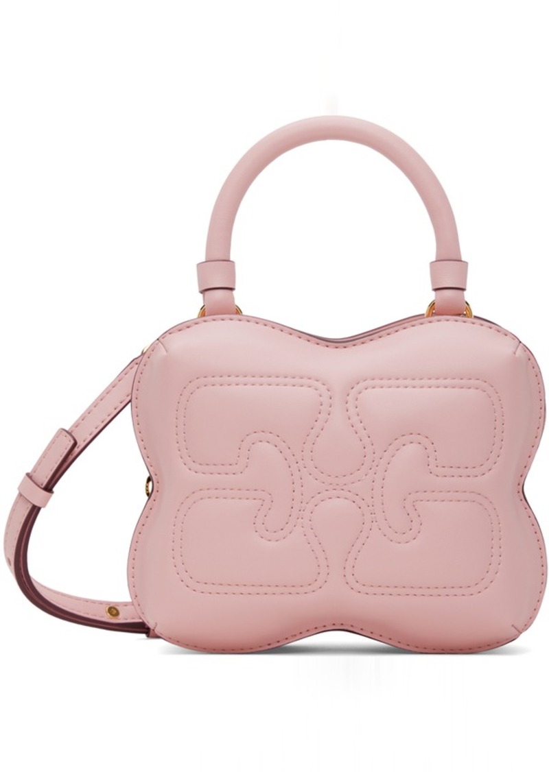 GANNI Pink Small Butterfly Crossbody Bag