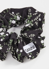 GANNI Printed Crepe Scrunchie