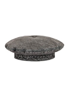 Ganni Quilt Denim Hat