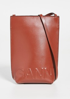 GANNI Recycled Leather Crossbody Bag