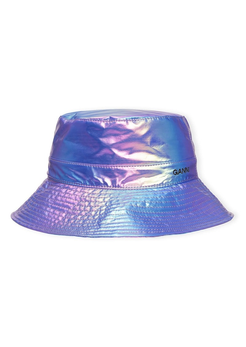 Ganni Recycled Polyester Bucket Hat in Rainbow at Nordstrom Rack