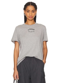Ganni Relaxed O-Neck T-Shirt