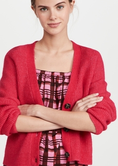 GANNI Soft Wool Knit Cardigan