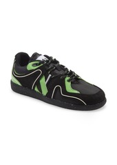 Ganni Sporty Mix Retro Sneaker in Black/Green at Nordstrom Rack