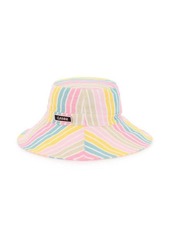 Ganni stripe bucket hat