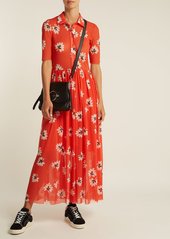 Ganni Ganni Tilden floral-print mesh shirt dress | Dresses