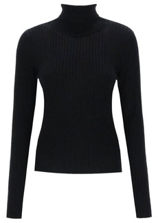 Ganni turtleneck sweater with back cut out