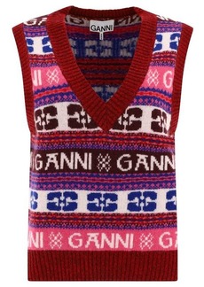 GANNI Vest with logo